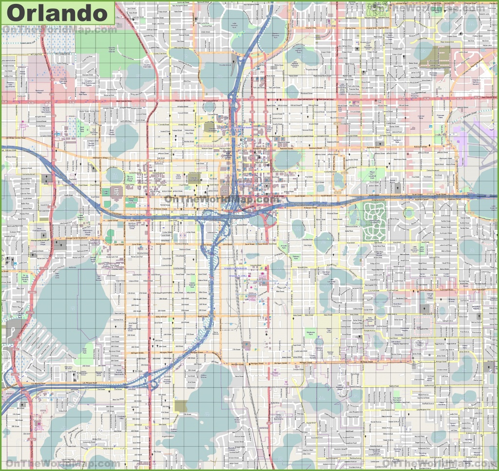 Orlando Maps | Florida, U.s. | Maps Of Orlando - Road Map To Orlando Florida