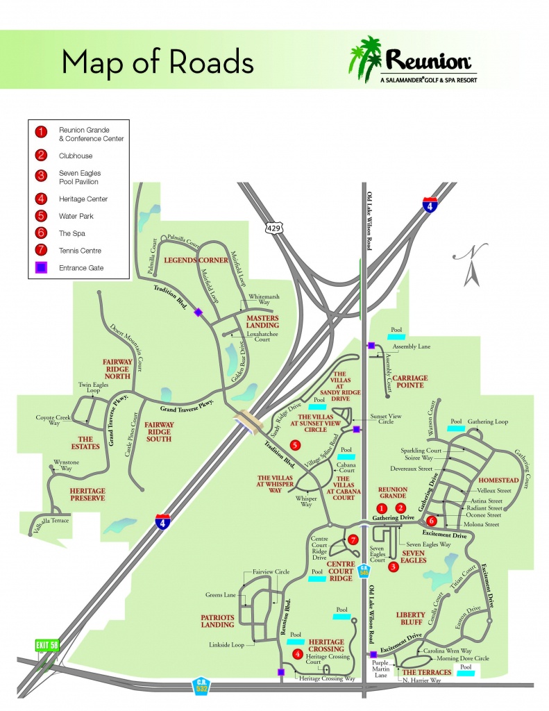 Orlando Vacation | Reunion Resort - Location &amp;amp; Directions |Family - Reunion Florida Map