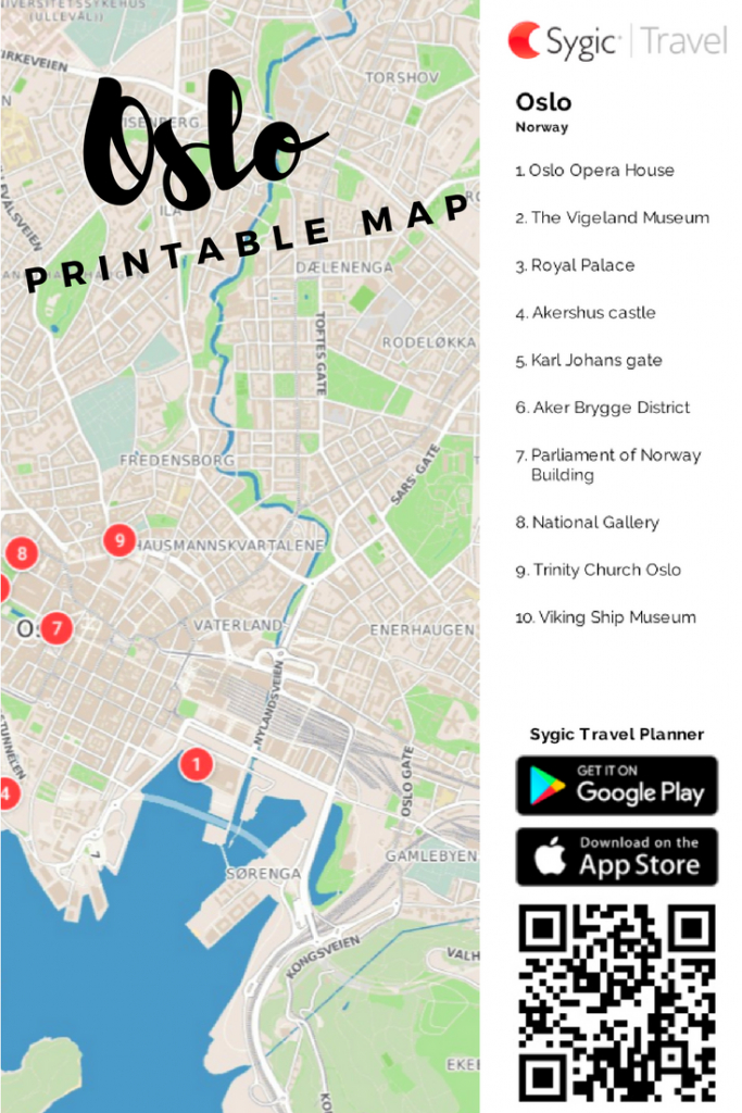 Oslo Printable Tourist Map In 2019 | Free Tourist Maps ✈ | Tourist - Oslo Tourist Map Printable