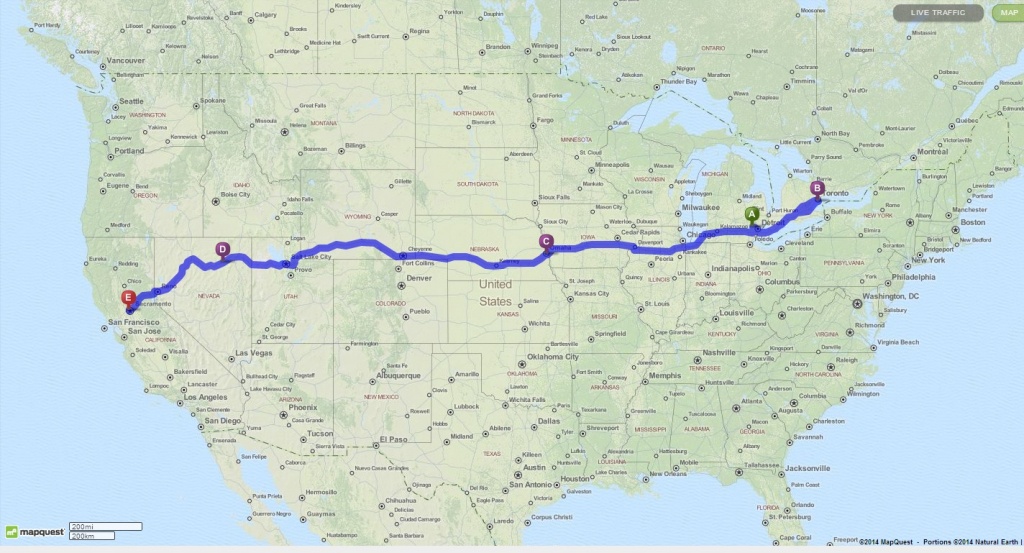 Our Road Trip Itinerary To California | My Masala Life - Toronto California Map