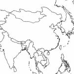 Outline Map Of Asia And Middle East ~ Free Printable Coloring Page   Printable Map Of Asia For Kids