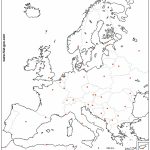 Outline Map Of Europe (Countries And Capitals)   Blank Political Map Of Europe Printable