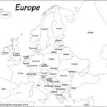 Outline Map Of Europe Political With Free Printable Maps And For   Printable Black And White Map Of Europe