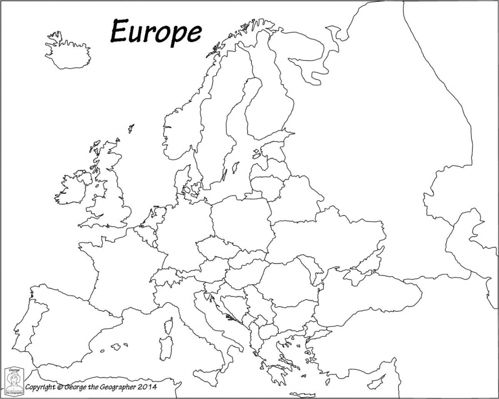 Outline Map Of Europe Political With Free Printable Maps And In - Europe Outline Map Printable