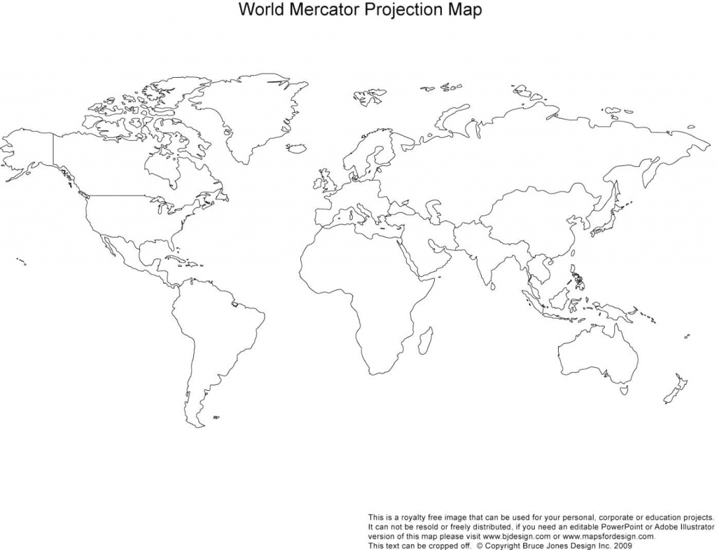 Outline Map Of Oceans And Continents With Blank World Map Of Maps - Map Of World Continents And Oceans Printable