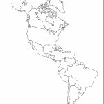 Outline Map Of South America Printable Tidal Treasures And Blank   Blank Map Of The Americas Printable