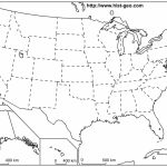 Outline Map Of The 50 Us States | Social Studies | Geography Lessons   Free Printable Us Map With States And Capitals