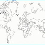 Outline World Map And A Complete List Of Countries. | Craft Or Die   Blank World Map Countries Printable