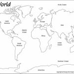 Outline World Map | Map | World Map Template, World Map Printable   Flat Map Of World Printable
