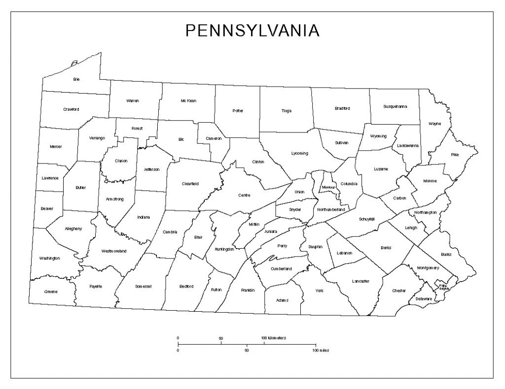 Pa County Map Printable