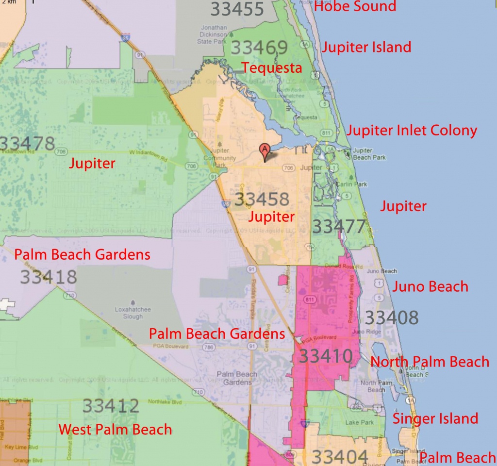 Palm Beach Gardens, Jupiter Florida Real Estatezip Code - Florida Zip Code Map