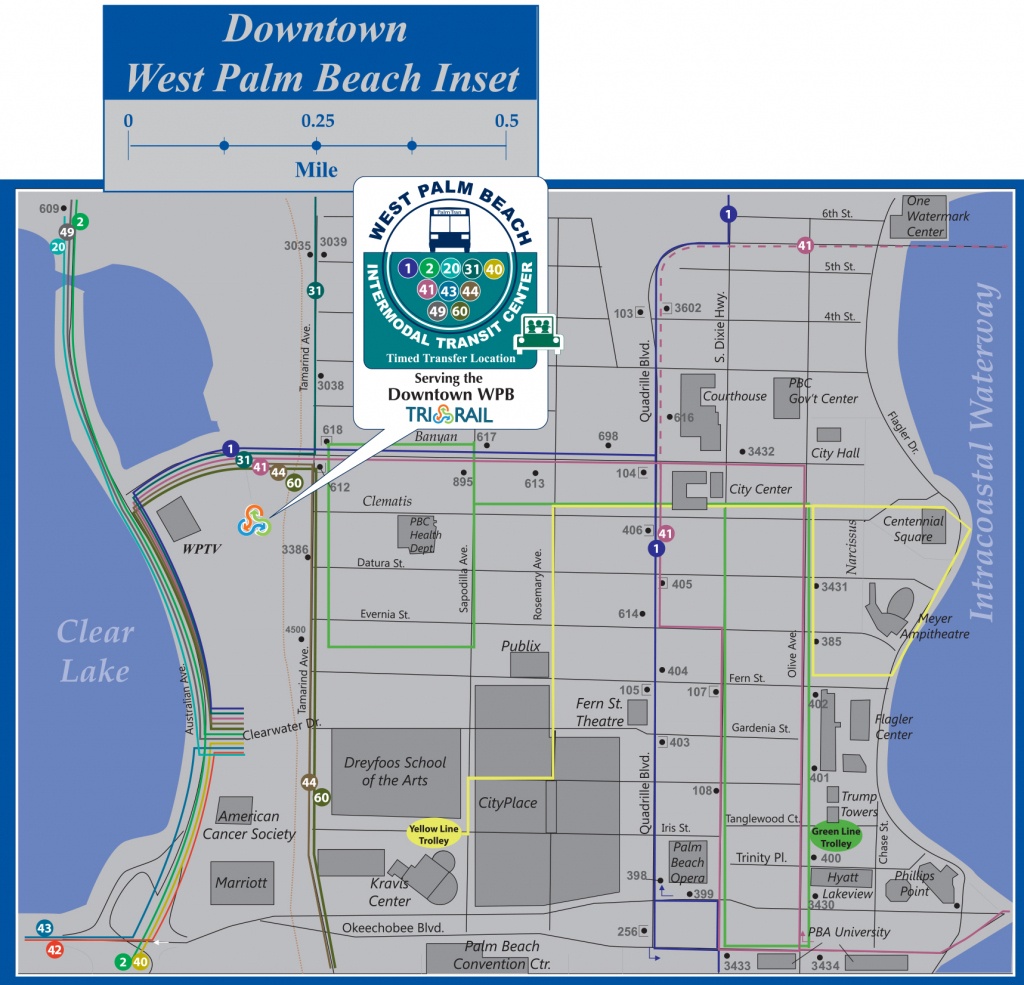 Palm Tran Bus Service - Lantana Florida Map
