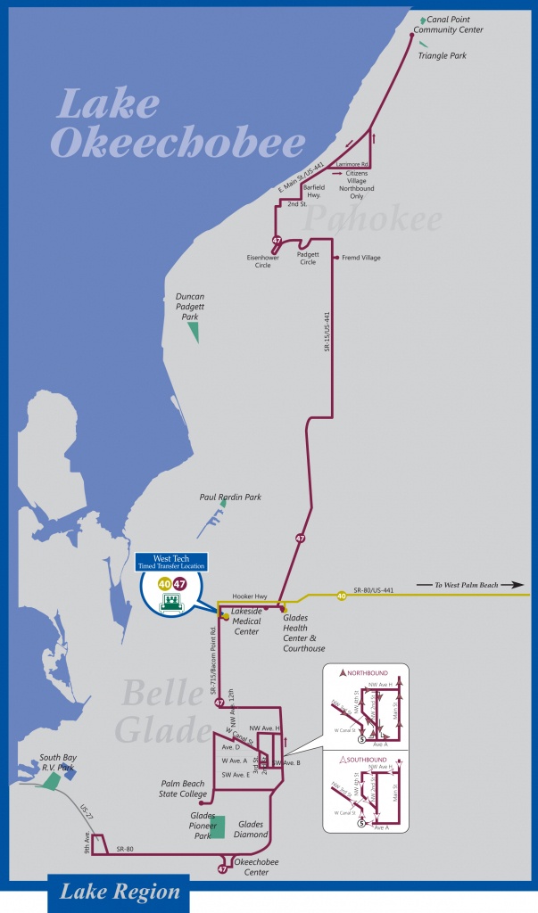 Palm Tran Bus Service - Palm Beach Gardens Florida Map