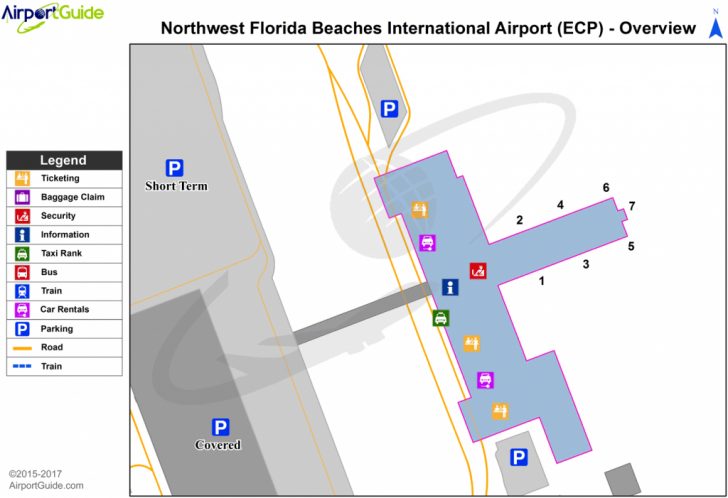Northwest Florida Beaches Map