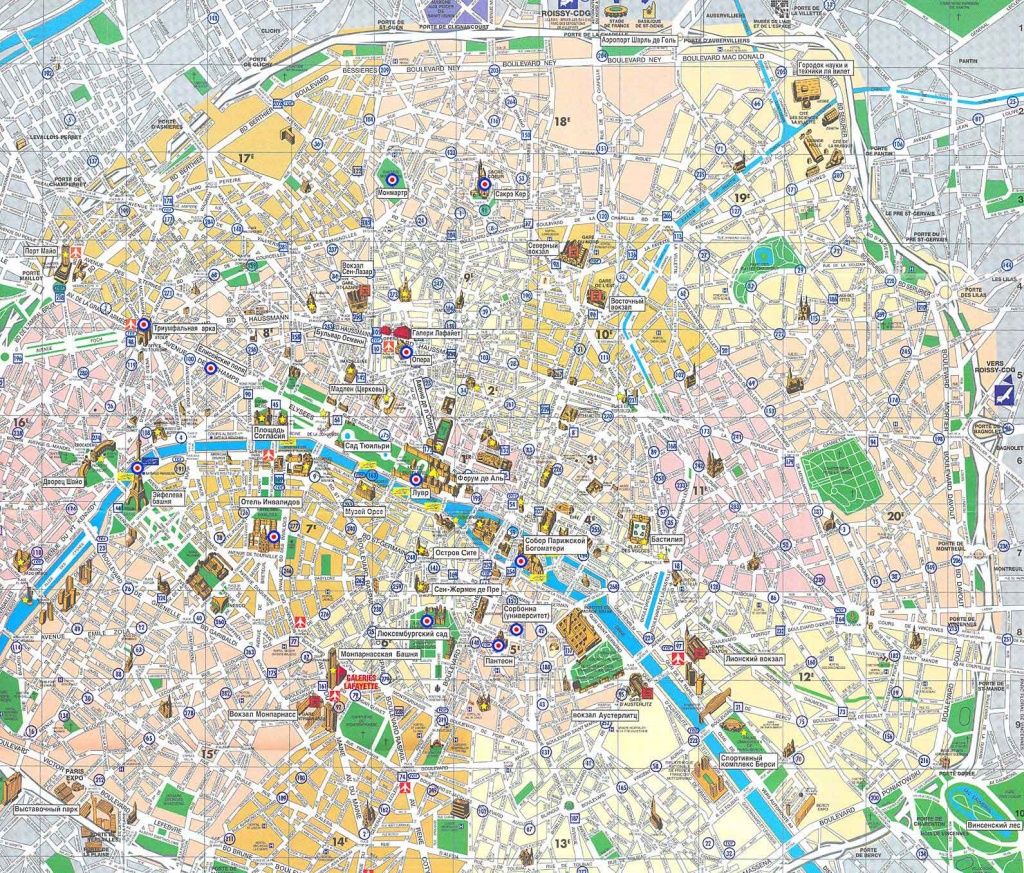 Paris Map - Detailed City And Metro Maps Of Paris For Download - Paris City Map Printable