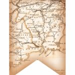 Partylark Printables: Antiqued Map Of Ireland On Banner Flag, For   Printable Map Banner