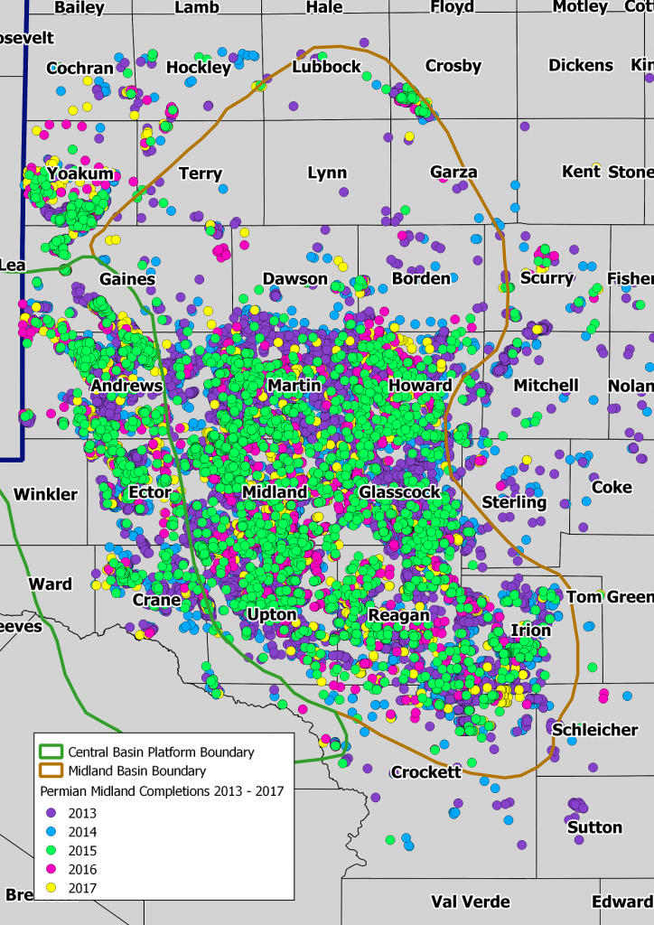 Permian Basin Map, Acreage Map, Company Map - Permian Basin Texas Map