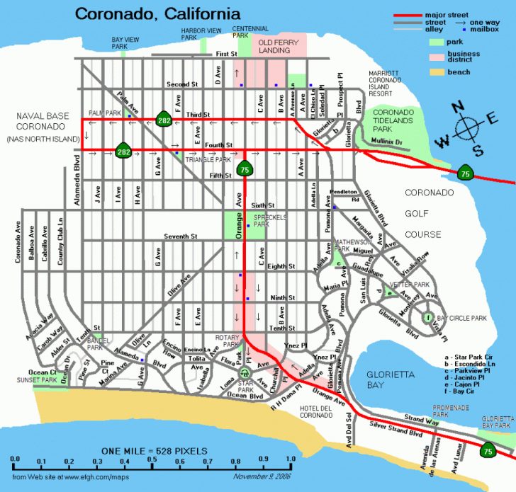 California Street Map
