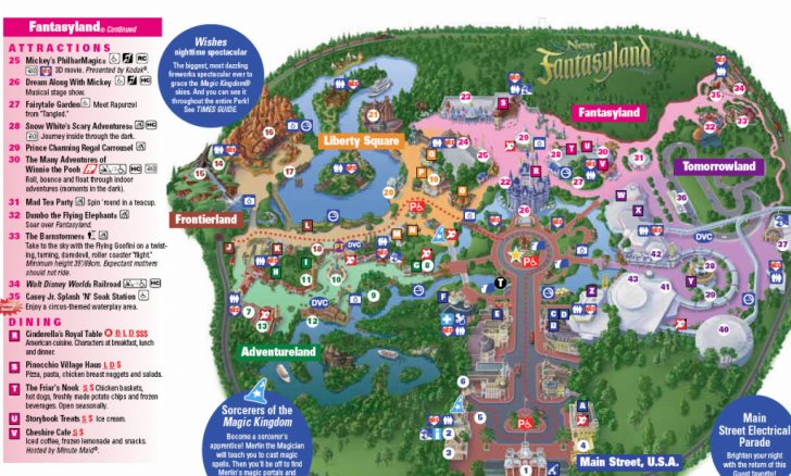 Magic Kingdom Orlando Florida Map