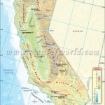 Physical Map Of California   Southern California Rivers Map