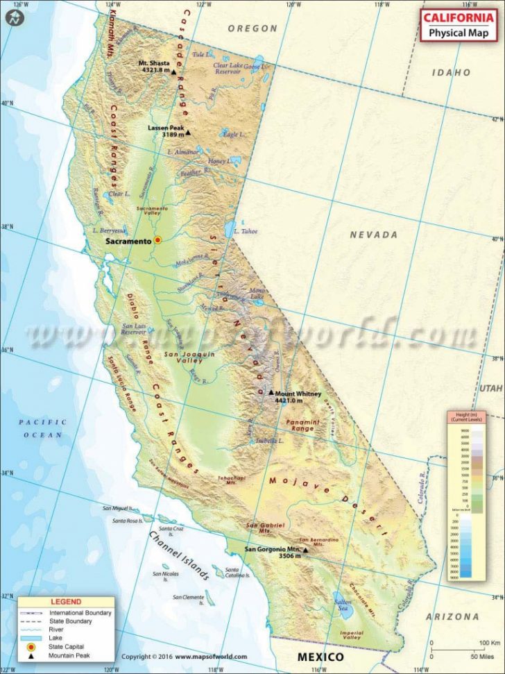 Show Map Of California