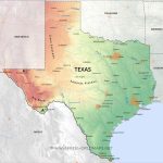 Physical Map Of Texas   Alice Texas Map
