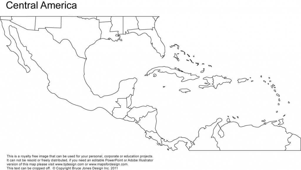 Printable Blank Map Caribbean