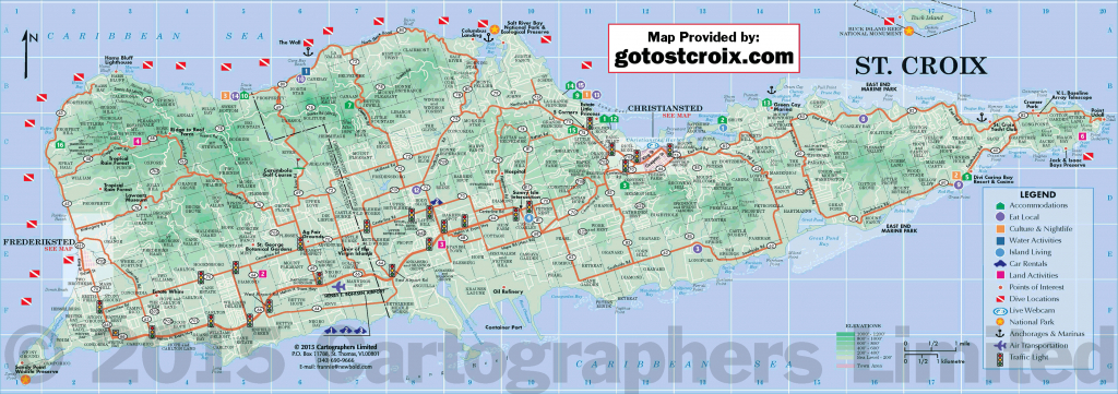 Plan Your Travel, Island Maps Of St. Croix | Gotostcroix - Printable Map Of St Croix