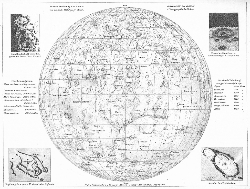 Printable Moon Map Free Printable Maps