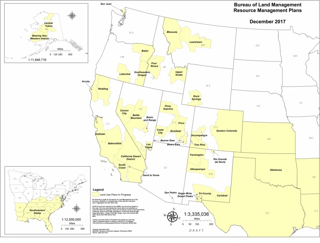 Plans In Development | Bureau Of Land Management - Texas Blm Land Map