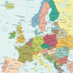 Political Map Of Europe   Countries   Printable Map Of Europe With Countries And Capitals