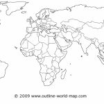 Political World Map With White Continents And Oceans   B6A | Ecc   Free Printable Political World Map