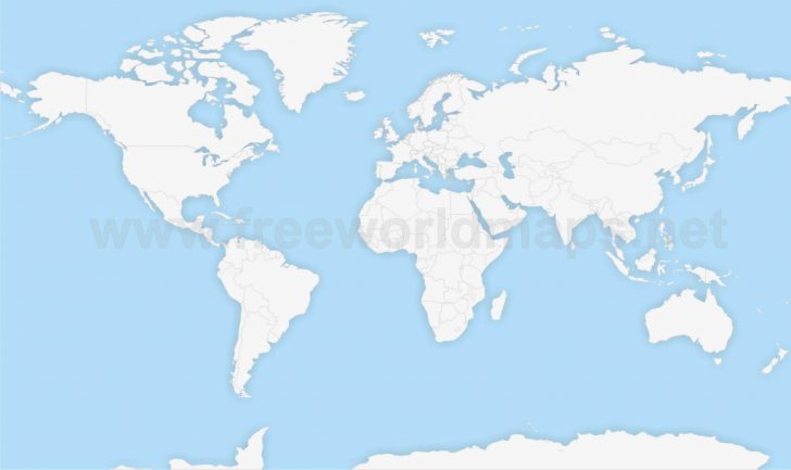 World Political Map Outline Printable