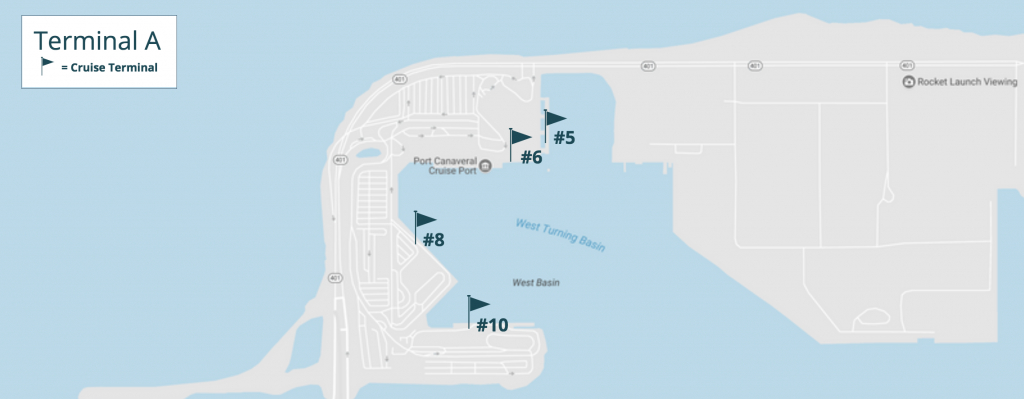 Port Canaveral Cruise Terminal Information Guide - Map Of Cruise Ports In Florida