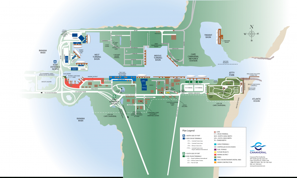 Port Canaveral - Port Canaveral Florida Map