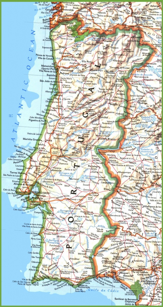 Portugal Map Printable