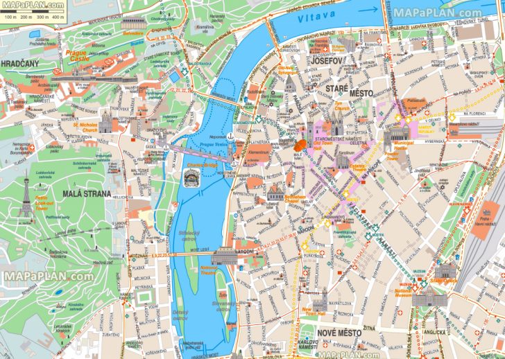 Printable Map Of Prague City Centre