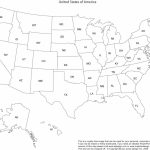 Print Out A Blank Map Of The Us And Have The Kids Color In States   Blank Printable Map Of 50 States And Capitals