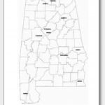Printable Alabama Maps | State Outline, County, Cities   Printable Map Of Alabama
