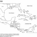 Printable Blank Map Of Central America And The Caribbean With   Free Printable Map Of The Caribbean Islands