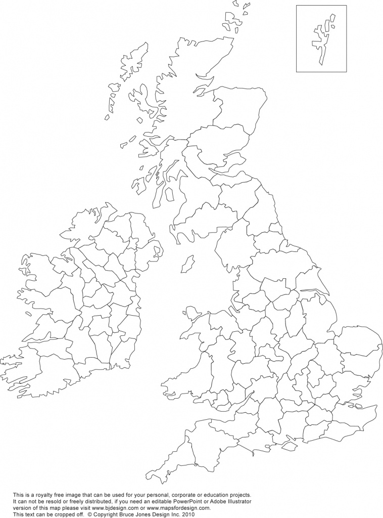 Printable, Blank Uk, United Kingdom Outline Maps • Royalty Free - Printable Map Of Great Britain