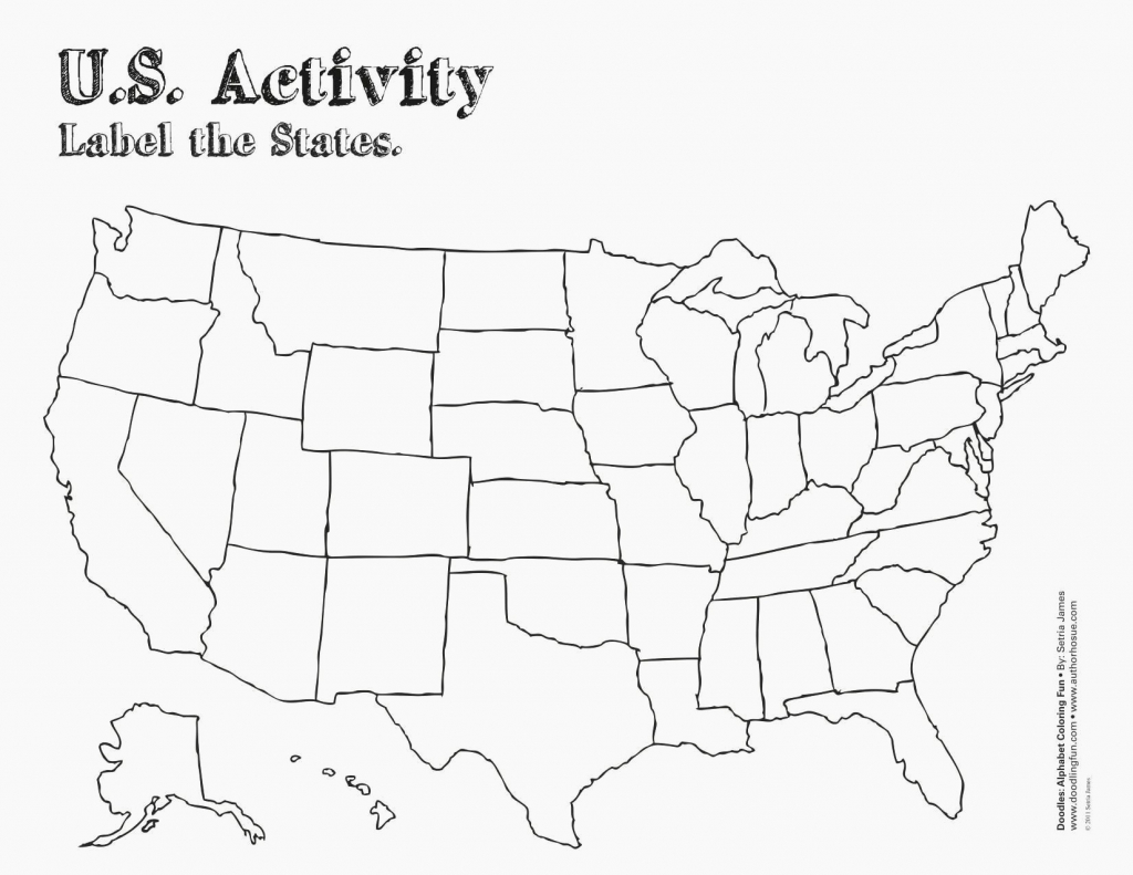 Printable Blank Us State Map Awesome Blank Us Map For Test Fresh Us - Us Map Test Printable