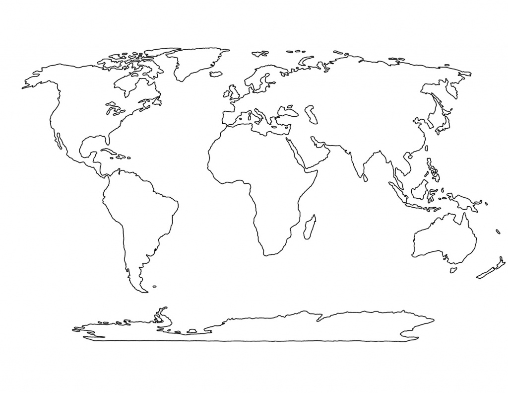 Printable Blank World Map Template For Students And Kids - Printable Blank Maps