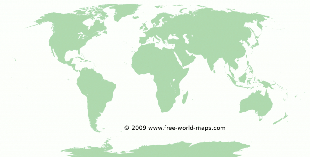 Printable Blank World Maps | Free World Maps - Printable World Map No Labels