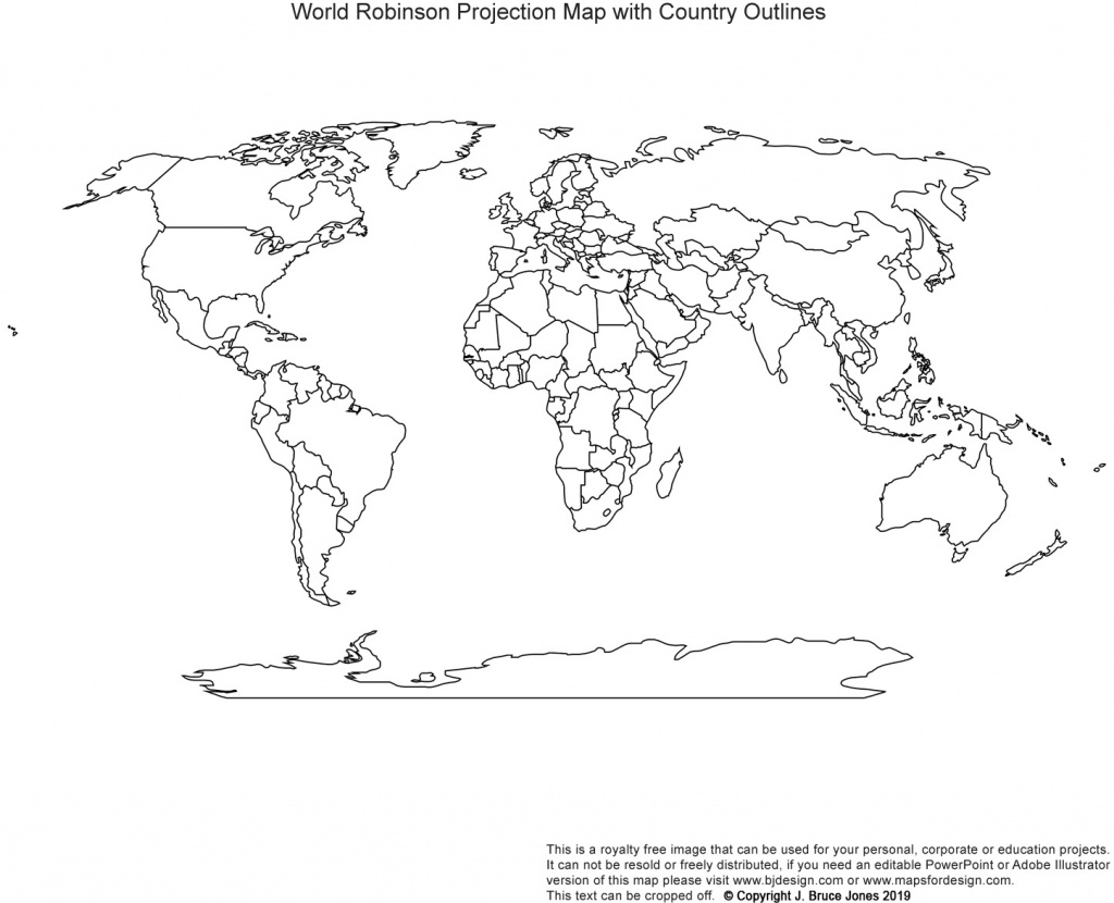 Printable, Blank World Outline Maps • Royalty Free • Globe, Earth - 8.5 X 11 Printable World Map