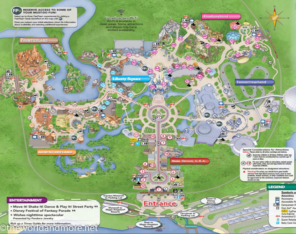 Printable Disney Park Maps – The World And More - Walt Disney World Park Maps Printable