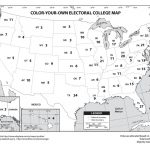 Printable Electoral College Map (68+ Images In Collection) Page 1   2016 Printable Electoral Map