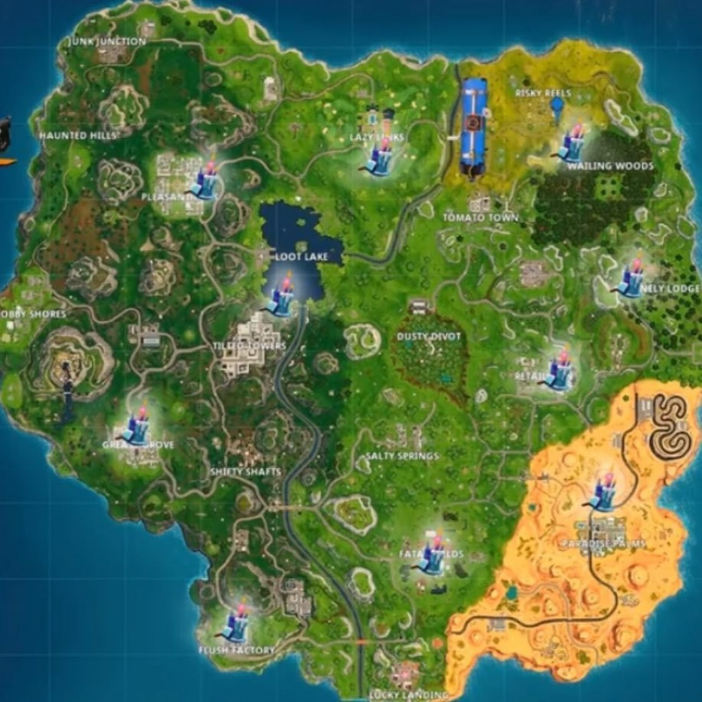 Printable Fortnite Map Season 5 Beautiful Cheat Sheet Map For - Printable Fortnite Map