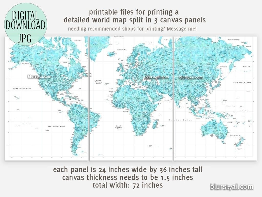 Printable Large World Map - Iloveuforever - Large Printable Maps
