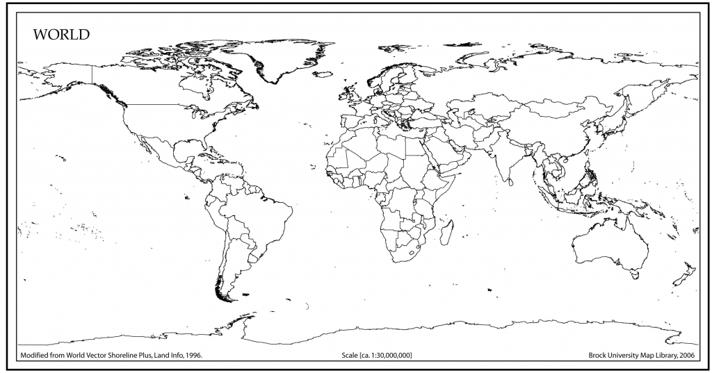 outline world map